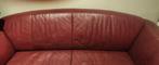bordeaux lederen zitsbank van Rolf Benz, Ophalen, Gebruikt, 125 tot 150 cm, Design