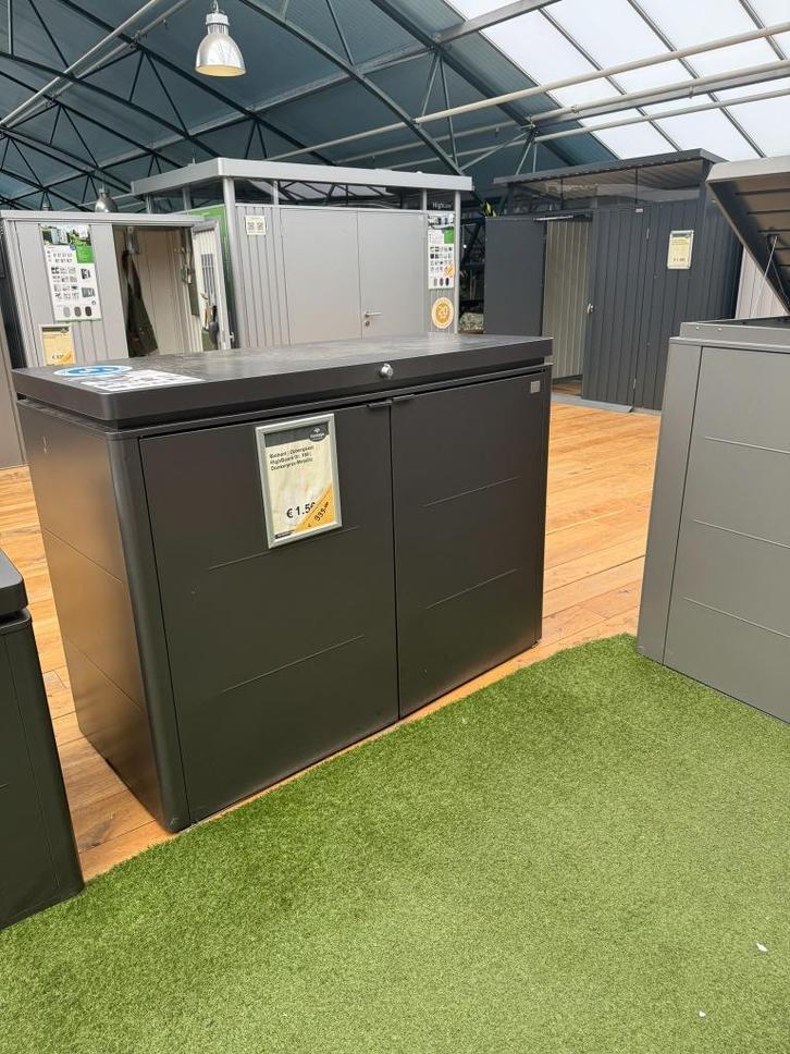 Showmodel Opbergkast Biohort Highboard Gr 160 - OP = OP, Tuin en Terras, Bergingen en Tuinkasten, Zo goed als nieuw, Overige typen