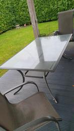 Tuinset met 6 stoelen, Ophalen, Gebruikt, 6 zitplaatsen, Aluminium