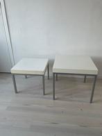 Set van 2 Bijzettafels - Vierkant, Huis en Inrichting, Tafels | Bijzettafels, Ophalen, Minder dan 45 cm, Minder dan 55 cm, Gebruikt