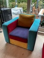 Kleurrijke fauteuil, 75 tot 100 cm, Stof, 75 tot 100 cm, Zo goed als nieuw