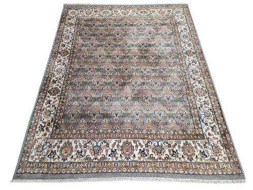 Handgeknoopt Perzisch wol Ghoum tapijt floral grey 196x251cm, Huis en Inrichting, Stoffering | Tapijten en Kleden, Gebruikt, 150 tot 200 cm