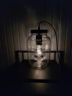 Mason Jar Lamp met Dimmer, Ophalen, Zo goed als nieuw, Glas, Minder dan 100 cm