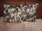Decoratieve Kussens - Jungle Print, Huis en Inrichting, Ophalen of Verzenden, Zo goed als nieuw, Overige kleuren, Vierkant