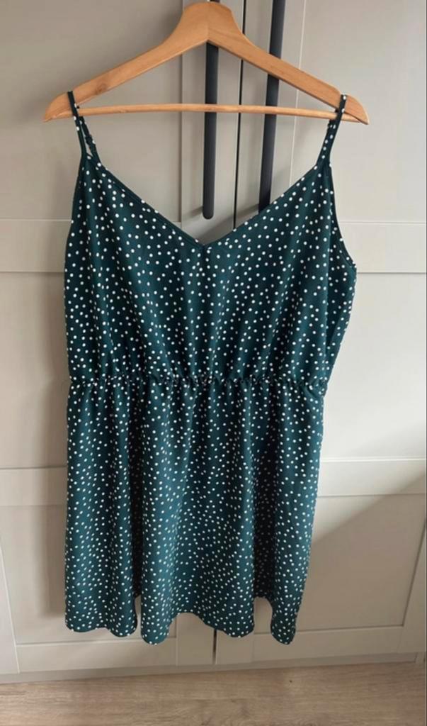 Shein jurk XL, Kleding | Dames, Jurken, Zo goed als nieuw, Maat 46/48 (XL) of groter, Groen, Boven de knie, Ophalen of Verzenden
