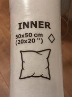 IKEA INNER binnenkussen wit/zacht 50x50, Huis en Inrichting, Woonaccessoires | Kussens, Ophalen, Zo goed als nieuw, Wit, Vierkant