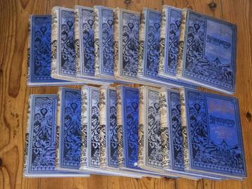 Jules Verne - nog 9 antieke blauwe bandjes beschikbaar voor biedingen