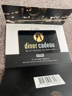 Diner cadeaubon t.w.v. €100, Tickets en Kaartjes, Eén persoon, Cadeaubon, Overige typen