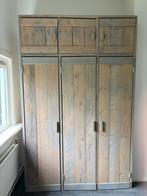 Steigerhouten kledingkast, Huis en Inrichting, Kasten | Kledingkasten, Ophalen, Gebruikt, 200 cm of meer, 150 tot 200 cm