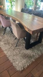 2 grote beige zand vloerkleden, Huis en Inrichting, Stoffering | Tapijten en Kleden, Ophalen, Hotel, Gebruikt, Beige