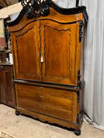 Antiek kabinet biedermeier met paard jacht te koop, Ophalen of Verzenden