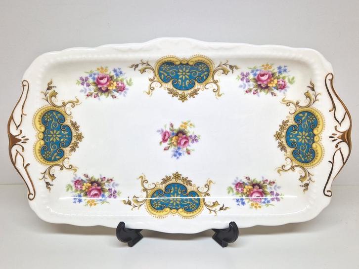 Royal Albert porseleinen cakeschaal decor Berkeley., Antiek en Kunst, Antiek | Porselein, Ophalen of Verzenden