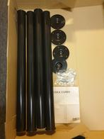 Ikea Vika Curry zwarte tafelpoten 4 stuks, Huis en Inrichting, Tafelonderdelen, 50 tot 100 cm, Rond, Zo goed als nieuw, 50 tot 100 cm