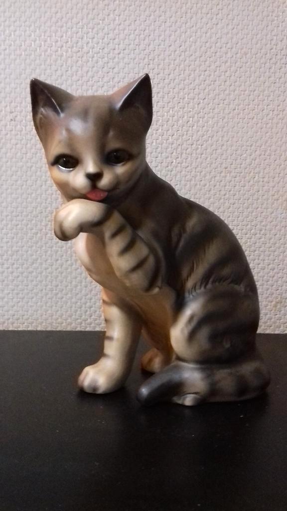 Grote Goebel Kat (24 cm) (GEEN PAYPAL o.i.d.), Verzamelen, Beelden en Beeldjes, Zo goed als nieuw, Dier, Ophalen