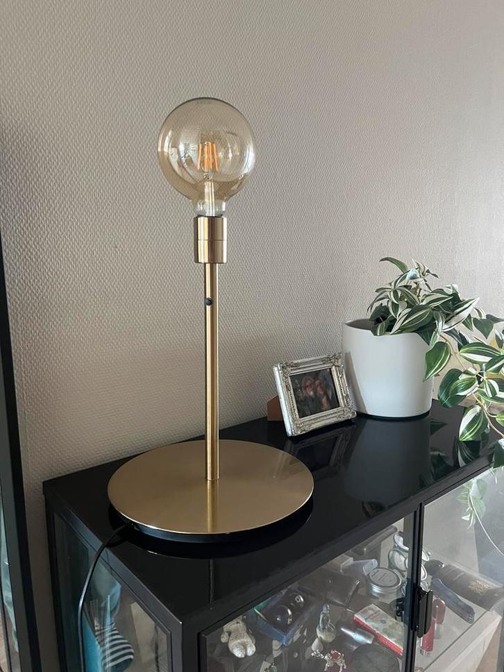 Gouden Ikea Lamp, Huis en Inrichting, Lampen | Vloerlampen, Gebruikt, Minder dan 100 cm, Metaal, Ophalen