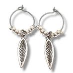 Luclo Arts Creolen met Miyuki Beads en Veer, Overige materialen, Hangers, Nieuw, Ophalen of Verzenden