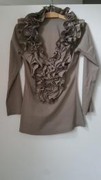 Ruches blouse, maat 36 Merk Zidane, Kleding | Dames, Beige, Ophalen of Verzenden, Zidane, Lange mouw