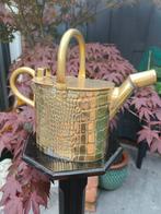 Brocante messing bloemengieter/planten gieter kroko print, Antiek en Kunst, Curiosa en Brocante, Ophalen of Verzenden