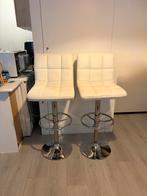 2x Barstoelen in de hoogte verstelbaar, Ophalen, 60 tot 90 cm, Zo goed als nieuw, In hoogte verstelbaar