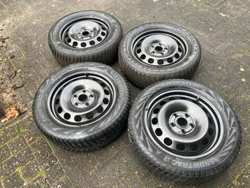 Winterbanden op stalen velgen, 205/55 R16 beschikbaar voor biedingen