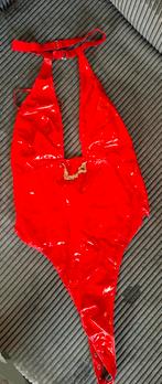 Rode Lak Body XL, Kleding | Dames, Verzenden, Rood, Body of Korset