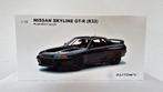 Nissan Skyline GT-R (R32) Plain Body Black AUTOart 1:18, Hobby en Vrije tijd, Modelauto's | 1:18, Verzenden, Nieuw, Auto, Autoart