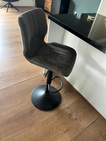 2 stuks Barkruk Leyton, kleur grijs beschikbaar voor biedingen