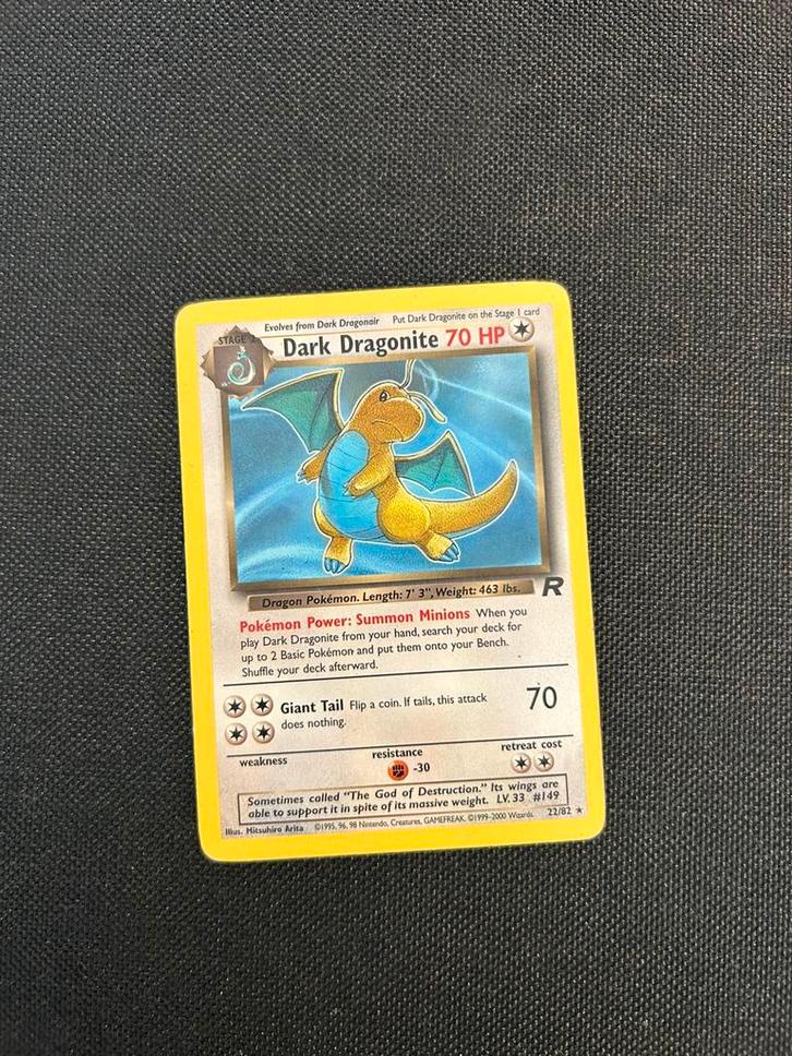 Pokemon - Dark Dragonite, Hobby en Vrije tijd, Verzamelkaartspellen | Pokémon, Zo goed als nieuw, Ophalen of Verzenden