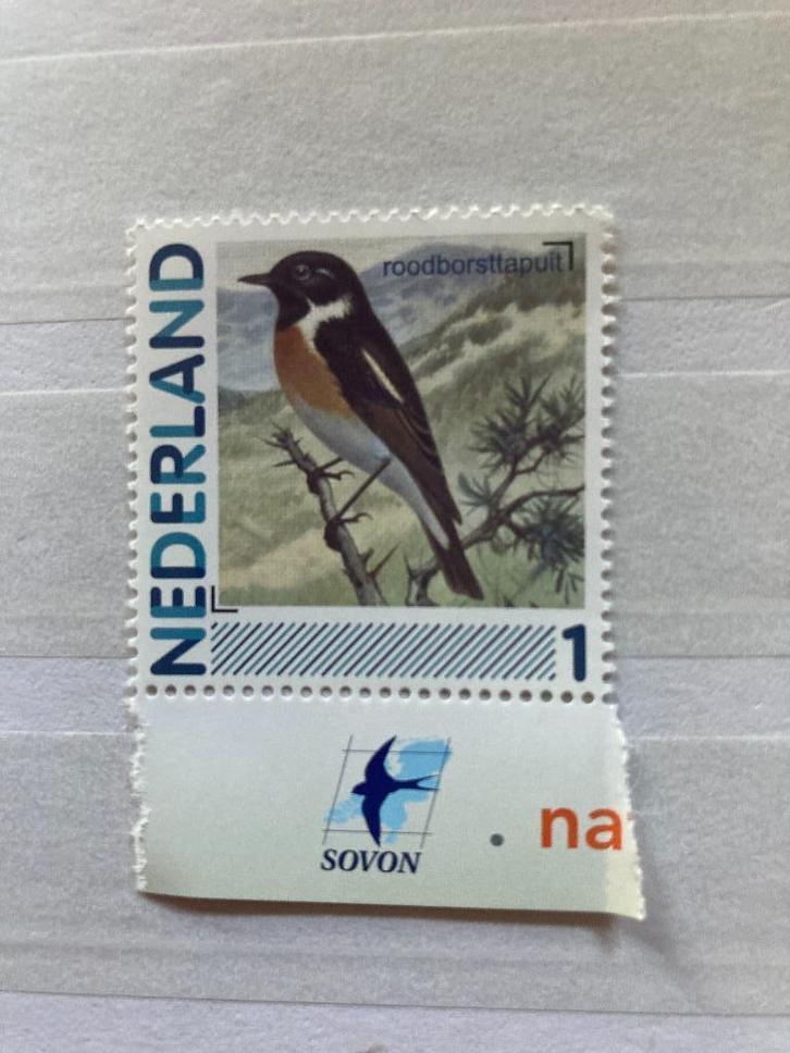 Persoonlijke postzegel vogels Roodborsttapuit, Postzegels en Munten, Postzegels | Nederland, Postfris, Na 1940, Verzenden