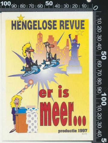Sticker: Hengelose Revue - Er is meer - 1997 beschikbaar voor biedingen