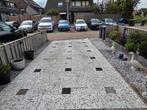 Gratis 82 Grindtegels 60x40  en Grind, Ophalen, Gebruikt, Grind, Terrastegels