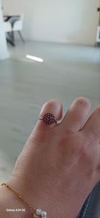 Vintage gouden ring met robijntjes, Sieraden, Tassen en Uiterlijk, Ringen, Ophalen of Verzenden, Dame, Goud, Goud