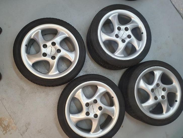 Originele Porsche 18 inch velgen 993 / 996 Carrera 4, Auto-onderdelen, Banden en Velgen, Velg(en), Zomerbanden, 18 inch, 225 mm
