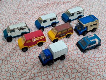 Setje van 8 Tonka busjes, camper en vrachtwagen  beschikbaar voor biedingen