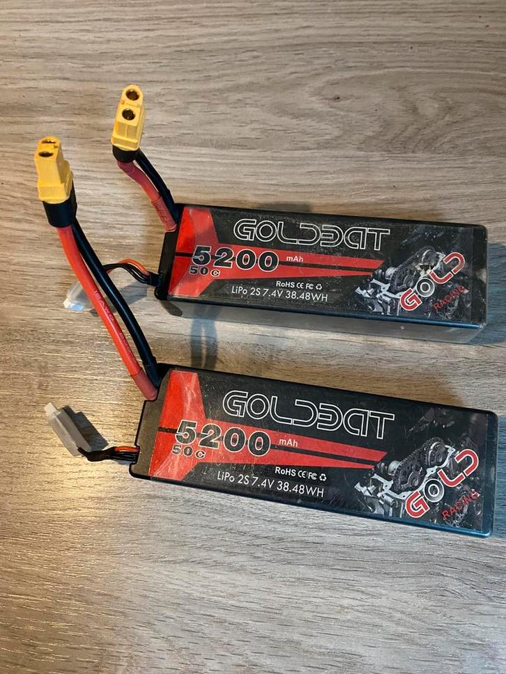 2s lipo hardcase 5200 mah XT60 met laadzak, Hobby en Vrije tijd, Modelbouw | Radiografisch | Overige, Gebruikt, Ophalen of Verzenden