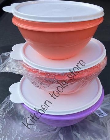 Tupperware eco plus wonder kommen set bewaarbak voorraad beschikbaar voor biedingen