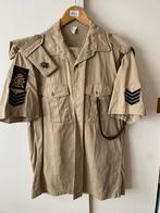 Kaki tenue shirt en broek. Sergeant majoor der mariniers., Ophalen of Verzenden
