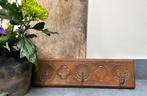 Oude kapstok houten plank mandala & haken india sober sleet, Antiek en Kunst, Ophalen of Verzenden