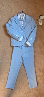 Lichtblauw Le Chic Garcon pak set colbert blazer broek 116, Overige typen, Ophalen of Verzenden, Zo goed als nieuw, Jongen