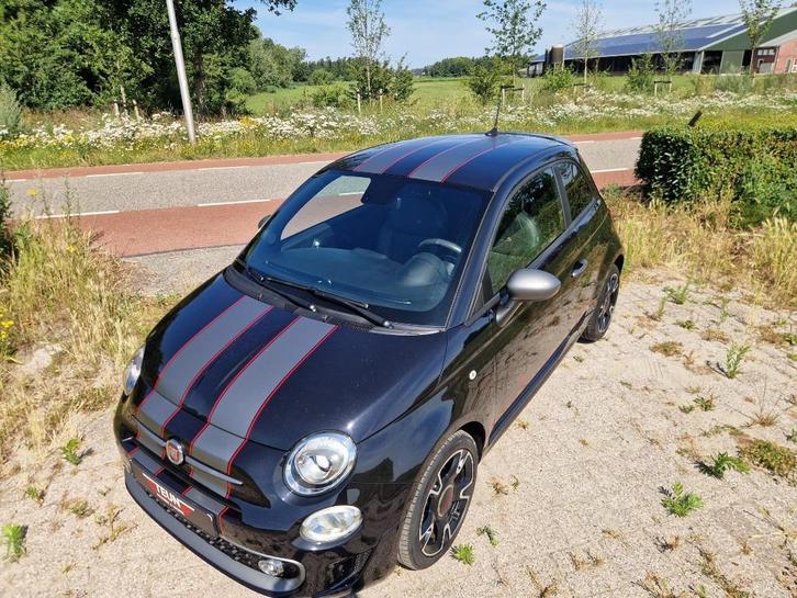 Unieke fiat 500 s sport 2018 Zwart btw auto, Auto's, Fiat, Bedrijf, ABS, Airbags, Airconditioning, Apple Carplay, Bluetooth, Bochtverlichting