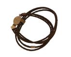 Sale Antiek gevlochten haarwerk kinder ketting gouden slot, Ophalen of Verzenden, Goud, Ketting, Met edelsteen