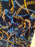 Blouse Jurk met Knoop - Maat S, Blauw, Ophalen of Verzenden, Zo goed als nieuw, Maat 36 (S)