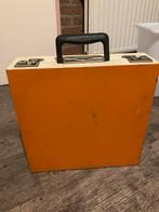 Vintage Oranje Platenkoffer, Ophalen of Verzenden