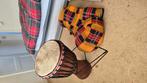 Baobab Djembe met vel incl. Standaard en tas, Ophalen of Verzenden, Gebruikt, Overige merken