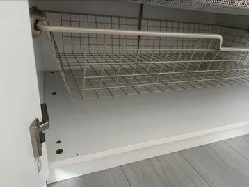 Ikea pax komplemen fijndraadmand met uittrekrail bruin 100cm - afbeelding 3