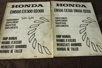 Honda EM500 EX500 ED500 1980 1982 generator supplementen beschikbaar voor biedingen