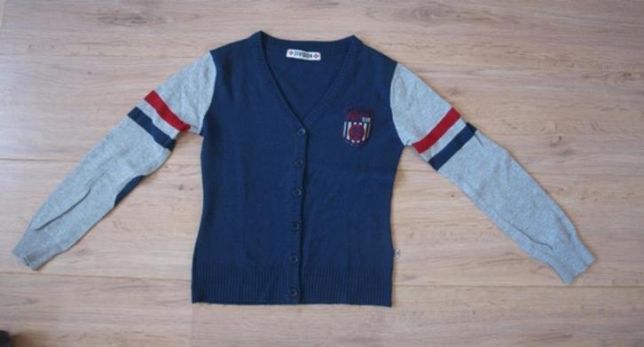 Donkerblauw Vestje Division (122-128), Kinderen en Baby's, Kinderkleding | Maat 122, Gebruikt, Jongen, Trui of Vest, Ophalen of Verzenden