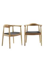 OHNO Kennedy Eetkamerstoel - Naturel - € voor €650, Huis en Inrichting, Stoelen, Overige kleuren, Nieuw, Hout, Ophalen of Verzenden
