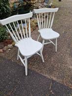 Houten stoelen, 2 stuks, Huis en Inrichting, Ophalen, Gebruikt, Bruin, Vijf, Zes of meer stoelen