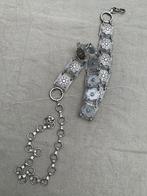 Vintage Zilverkleurige Riem met Bloemmotief, Ophalen of Verzenden